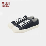 无印良品（MUJI）男女通用不易疲劳不易沾水运动鞋无性别男款女款小白鞋帆布鞋鞋子 藏青色1A 35 码/225mm（尺码偏大拍小一码）