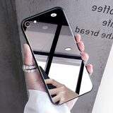cance网红苹果x手机壳镜面7p潮牌镜面XR镜子6splus女款化补妆镜iPhone8全包防摔xs 苹果6/6s-镜面壳【+钢化膜】