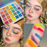 leezi舞台妆彩妆专用亮片眼影盘超闪正品可水洗音乐节圣诞节送友礼物