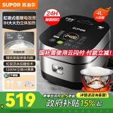 苏泊尔（SUPOR）电饭煲电饭锅4L家用球釜内胆多功能煮饭锅 低糖电饭煲4-5-6人米汤分离电饭煲 【虹吸沥米低糖技术】 4L