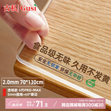 古私（Gusi）桌面保护垫餐桌布PVC桌垫透明软玻璃客厅茶几垫办公桌面垫水晶板