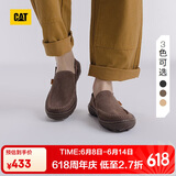 CAT卡特休闲鞋皮鞋25春一脚蹬鞋子男士舒适凉爽低帮船鞋P726151