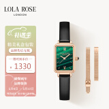 LOLA ROSE罗拉玫瑰经典小绿表女士手表女母亲节礼物生日礼物女礼盒