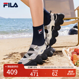 FILA 斐乐官方女鞋FRAGOLA摩登凉鞋夏季新款时尚休闲草莓凉鞋子 燧石灰/冰灰-EI 38