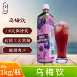 恒记乌梅饮浓缩果汁饮料酸梅汤原料1kg单瓶（新老包装随机）