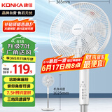 康佳（KONKA）7叶柔和大风量电风扇/家用低噪智能遥控落地扇电扇台扇/高颜值节能台式交流定频风扇  KF-LY25D30