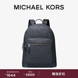 MICHAEL KORS迈克高仕 MK Hudson 男士大容量双肩包电脑包 深蓝/黑色 502（老花款） 常规