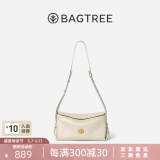 BAGTREE【明星同款】包包树奶盒包新款轻奢品牌单肩斜挎Hobo女生包包礼物 皎月白-小号【双磁吸款】 520实用生日礼物送女神