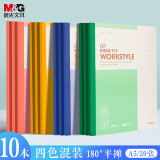 晨光（M&G）文具a5笔记本本子薄软抄记事本软面抄英语会议记录本无线装订20张10本APNBC010办公用品