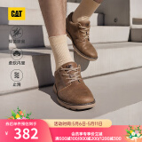 CAT卡特休闲皮鞋男士复古工装轻户外软牛皮防滑通勤鞋P725212N3AMC29 浅褐 44