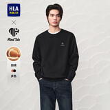 HLA海澜之家加绒卫衣男亦心即为加绒刺绣长袖男冬季