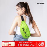 Subtle潮牌男女饺子包单肩包斜挎包防水休闲便携通勤运动风简约百搭胸包 01绿