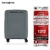 新秀丽（Samsonite）行李箱20英寸简约大波浪箱登机拉杆箱旅行箱KJ1钢青色密码箱