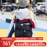 ACROSS邮差包男士斜挎包上班通勤包学生大容量单肩包旅行挎包女相机包包 黑色