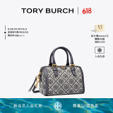 Tory Burch汤丽柏琦 T MONOGRAM 迷你提花波士顿斜挎酒桶包82939 Tory 海军蓝  405