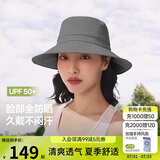 蕉下（beneunder）遮阳帽子女透气渔夫帽防晒帽钓鱼帽防泼水户外AS713深花灰