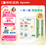 witsbb健敏思维生素 600iuD3 40粒/盒1-18岁 儿童敏宝专研3盒装