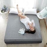 初漫天然乳胶床垫榻榻米床垫床垫子打地铺学生单人宿舍记忆海绵垫子 轻奢灰色-8厘米舒爽款 0.9*1.9m