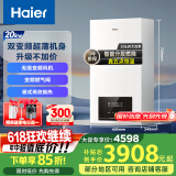 海尔（Haier）双变频燃气壁挂炉天然气板换式静音采暖炉家用地暖全屋供暖洗浴节能五点恒温以旧换新L1PB20-HJ7