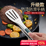 广意304不锈钢多功能食品夹蛋糕夹牛排夹烧烤面包糕点夹烘焙夹GY8653