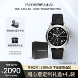 安普里奥·阿玛尼（Emporio Armani）飞行员系列 手表男士三眼多功能石英表生日礼物送男友AR11530