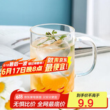 唯铭诺玻璃杯耐高温泡茶杯子男士办公室带把喝水杯单层高硼硅玻璃杯