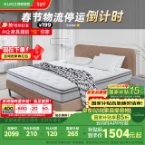 顾家家居 床垫 艾草纤维面料邦尼尔整网弹簧席梦思椰棕床垫1.5米M0059