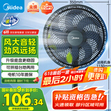 美的（Midea）【超级单品】七叶轻音立式电风扇家用柔风落地扇台式桌面小型风扇大风量节能摇头宿舍电扇 SAF30AB