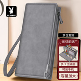 花花公子（PLAYBOY）手包男士大容量钱包长款休闲便携多功能手拿包多卡位票据钱夹生日