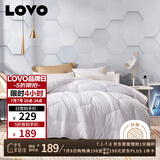 LOVO罗莱生活旗下品牌 新雪丽暖绒春秋被子被芯  6.5斤220*240cm 白色
