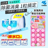 小林制药（KOBAYASHI）排水管清道夫厨卫马桶下水道堵塞疏通剂厕所除臭桃香12片装
