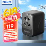 飞利浦（PHILIPS）全球通用转换插头 插座转换器 国际旅行出国留学转换插头日港澳欧标美标澳标英标 20WPD快充带开关