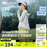 蕉下（beneunder）防晒衣女宽松百搭防紫外线出行AL417浅炭灰均码加大