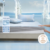 水星家纺A类凉感1000D冰丝凉席 床笠式提花席子三件套150*200cm【可水洗】