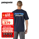 巴塔哥尼亚（Patagonia）男女情侣通勤短袖夏季P-6 Logo混纺棉休闲潮流户外透气T恤 38504 NENA M
