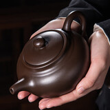 琦轩源紫砂茶壶家用大容量发财壶黑泥祥龙泡茶壶功夫茶具单壶