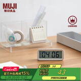 无印良品（MUJI）数字钟 家用电子时钟 桌面时钟 白色 小
