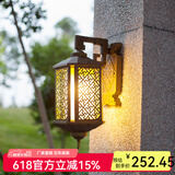凯优美 户外壁灯led阳台走廊大门口防水室外墙灯花园别墅过道中式仿古灯 福临门小号（接电款LED灯泡） 1