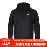 耐克（NIKE） 男子梭织防风衣 夹克 户外运动727325-010黑M