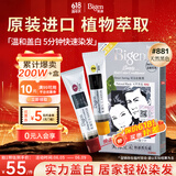 Bigen美源发采快速黑发霜 80g（天然黑 881）进口 快速染发健康遮白