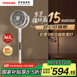东芝（TOSHIBA）【风待月】空气循环扇电风扇直流变频落地扇负离子净化电风扇静音卧室超静音一级能效DSB700XCN(Y)