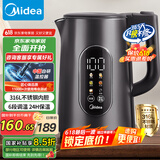 美的（Midea）电热水壶烧水壶316L不锈钢热水壶 1.7升恒温电水壶彩屏触控保温水壶自动断电SHE1750