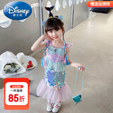 迪士尼（Disney）童装儿童公主裙夏季新款女童连衣裙夏装美人鱼裙子小女孩生日礼服 美人鱼裙子 120 尺码5~6岁【110-120cm】cm