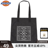 dickies单肩包 工具印花休闲单肩包 男女背包系帆布包 DK009682 黑色
