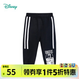 迪士尼宝宝（Disney Baby）迪士尼童装儿童裤子男童米奇女童米妮休闲长裤迪士尼宝宝系列IP款 黑色K1130 5岁/身高120cm