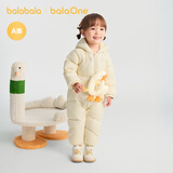 巴拉巴拉童装轻薄羽绒服婴儿外出连体衣冬装宝宝爬服儿童男童女童