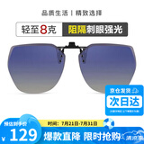 海伦凯勒墨镜夹片 几何大框时尚夹片 开车驾驶专用近视太阳镜夹片HP823C17