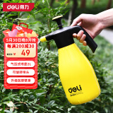 得力（deli）浇花喷壶喷雾器园艺喷水壶洗车酒精消毒气压式2L 黄色