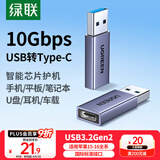 绿联USB3.2转Type-C转接头OTG适用苹果16/15充电数据线转换头U盘华为安卓手机平板笔记本键鼠耳机车载