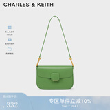 CHARLES&KEITH方扣KOA小方包单肩包包女包女士女送女友生日礼物CK2-20270818 Green绿色 M